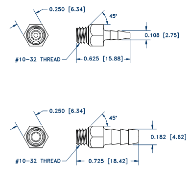 Barbed Fittings for Pneumatic and Fluid Systems