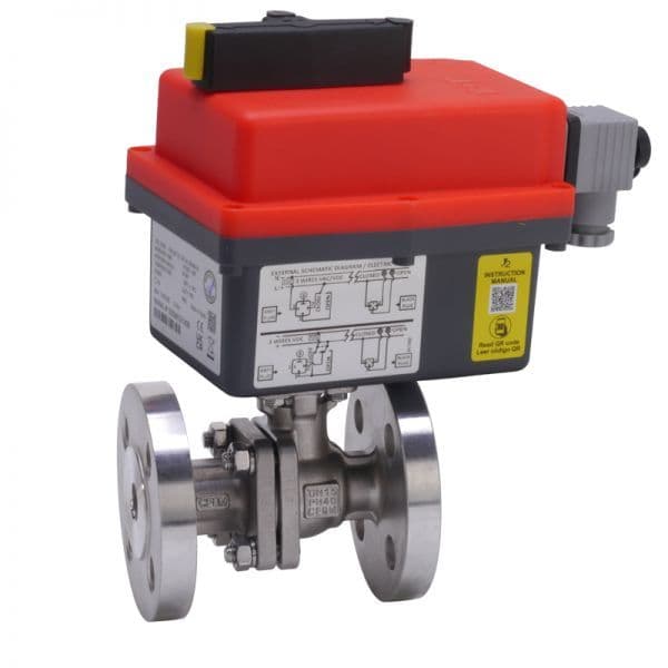 BEE AKE169E.L Automatic 2-Way Ball Valve with Flange Connection