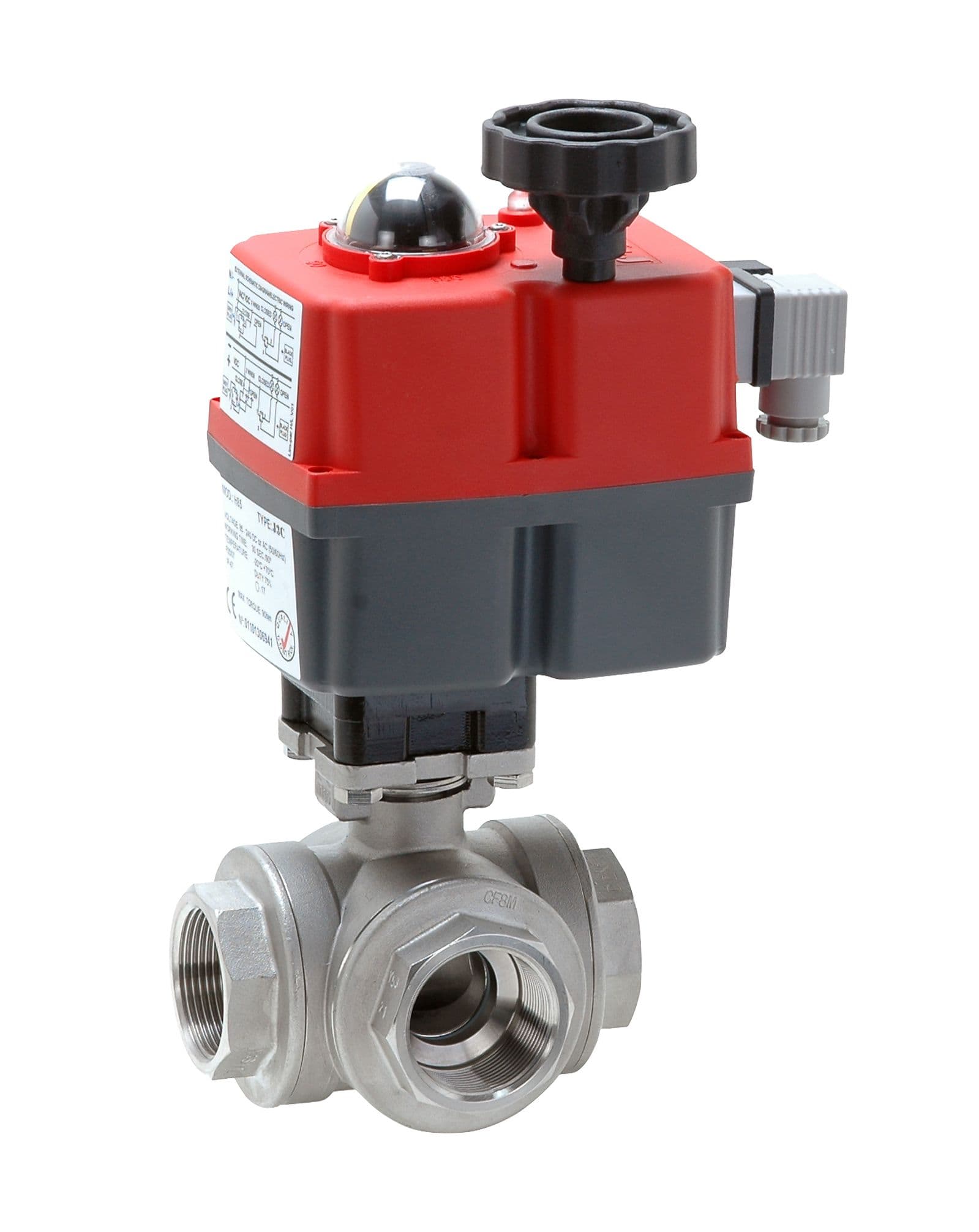 BEE AKE630EL.S Automatic Multi-Way Ball Valve with Thread Connection