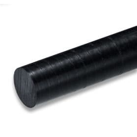 PEEK LSG round rod, black