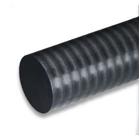 PEEK CF 30 round rod black