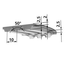 BRECO® Synchronous Belt, by the meter, BATK10