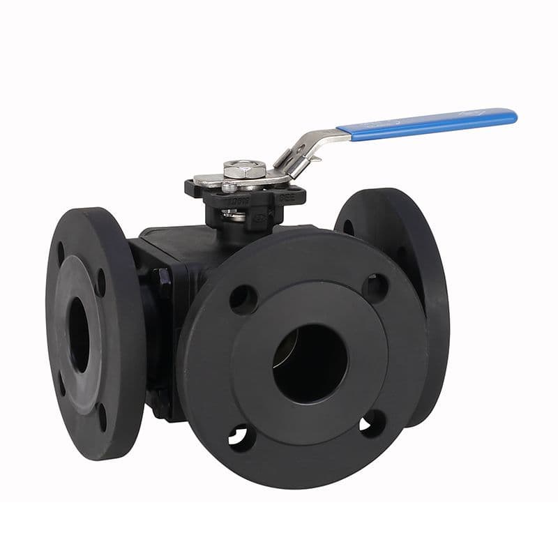 BEE 640ST-PN40 Multi-Way Ball Valve with Flange Connection