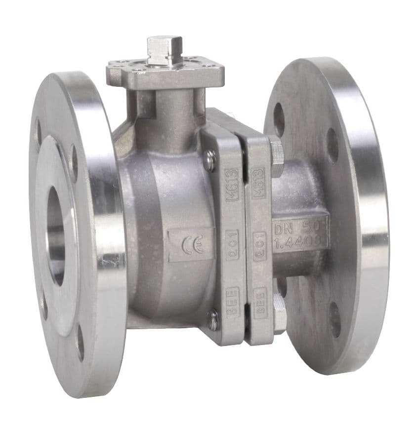BEE 71MEA-PN16-R27 2-Way Ball Valve with Flange Connection