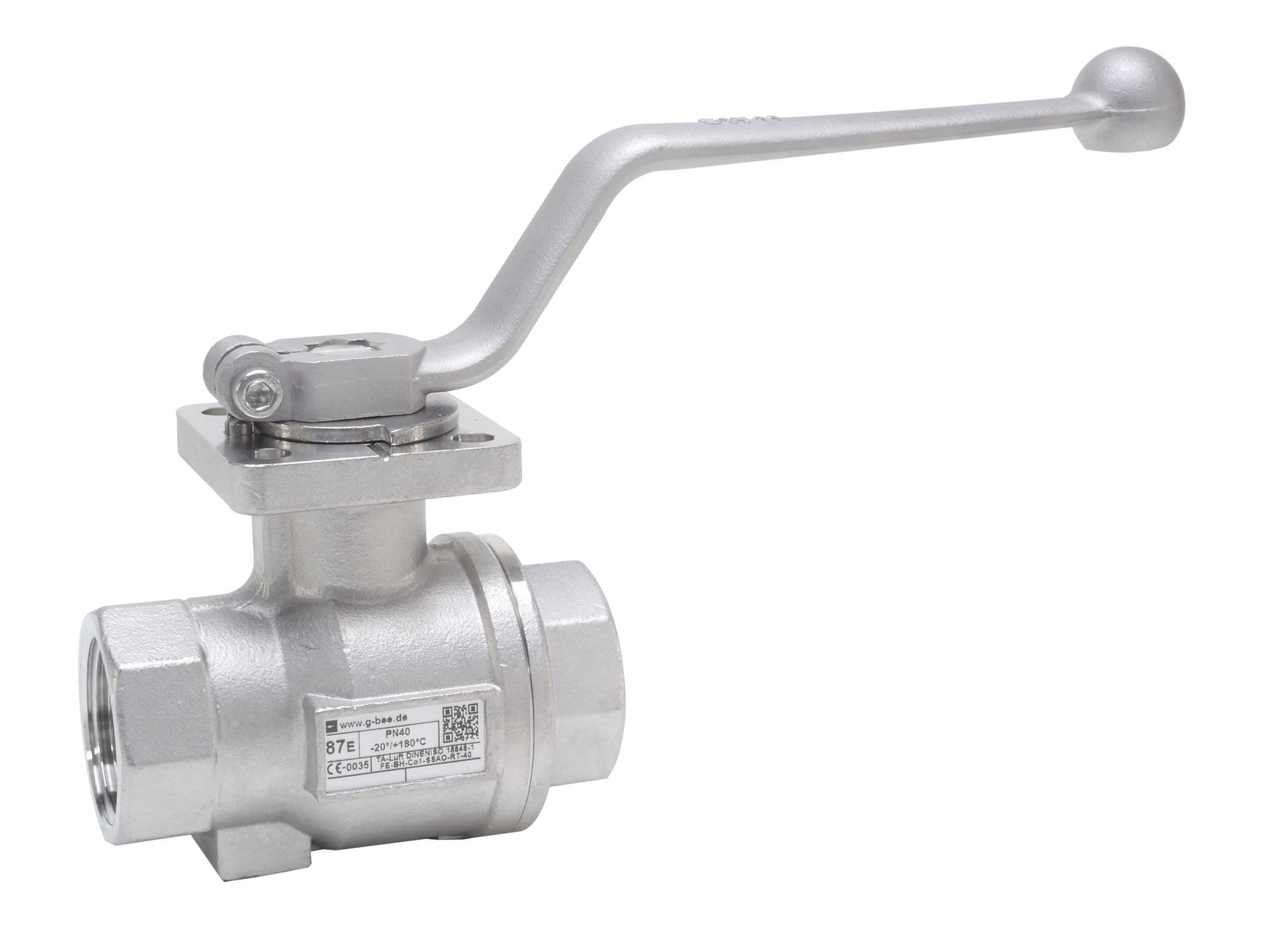 BEE 87E-PN40 2-Way Ball Valve with Thread Connection