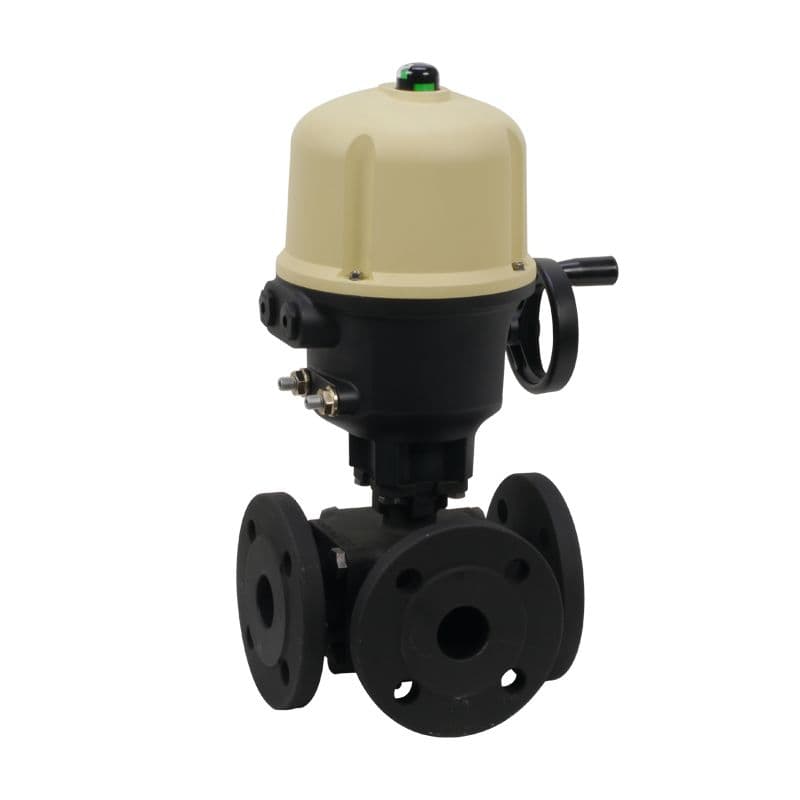 BEE AKE640SL.AQ Automatic Multi-Way Ball Valve with Flange Connection
