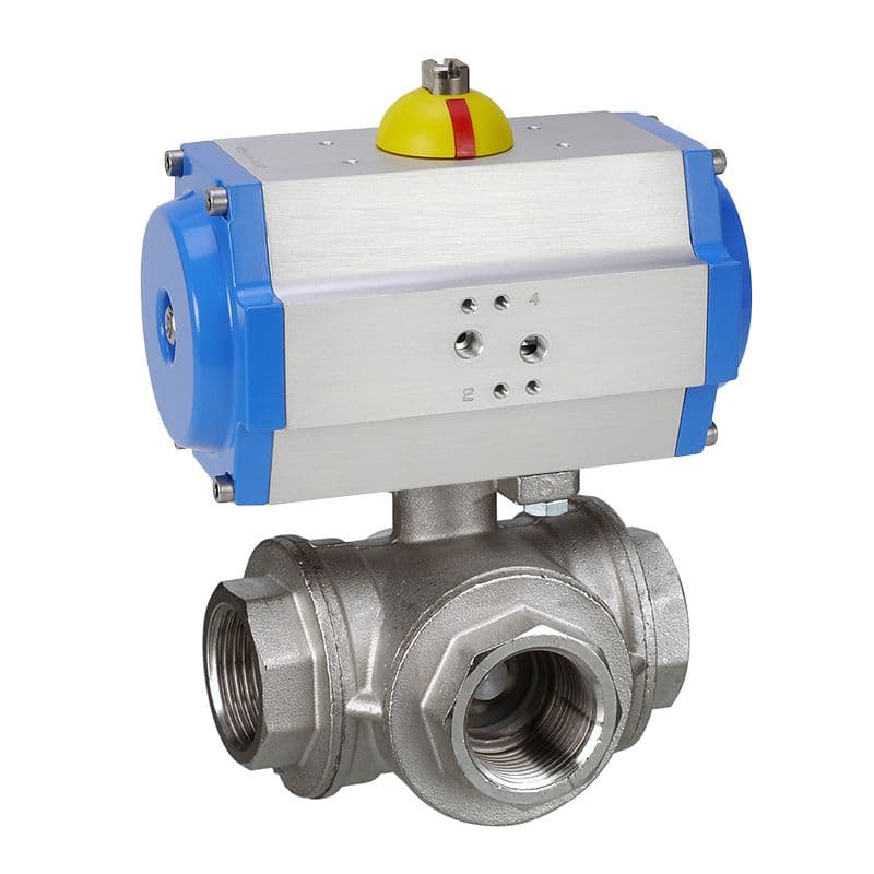 BEE AKP138.GTD Automatic Multi-Way Ball Valve with Thread Connection