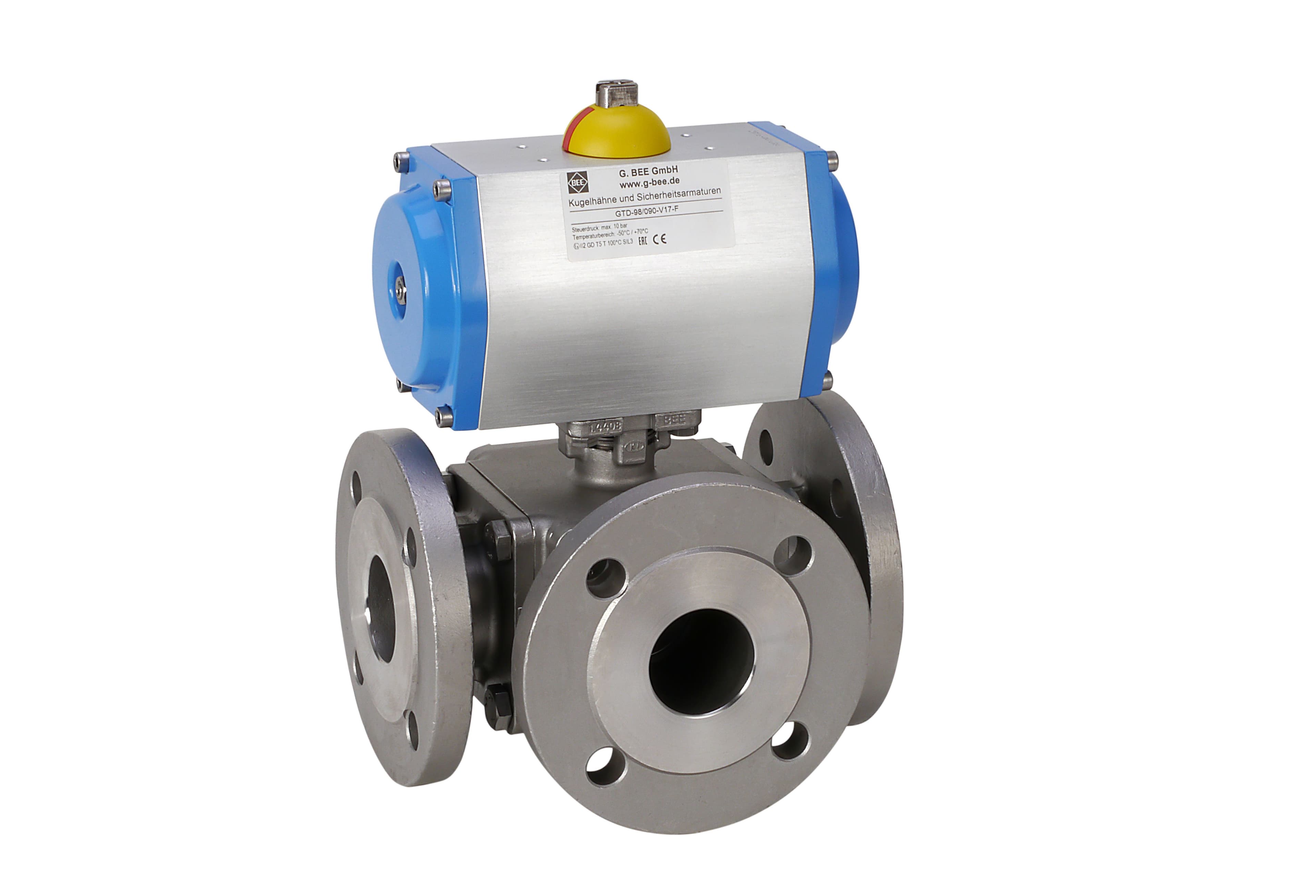 BEE AKP640EL.GTD Automatic Multi-Way Ball Valve with Flange Connection