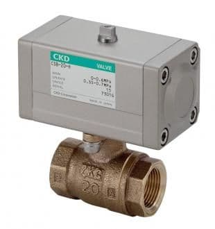 Steam pneumatic ball valve 2-way valve (compact rotary valve) CSB・CSBF