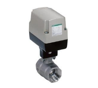 Electric ball valve for steam, 2-way valve, MSB