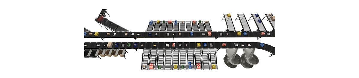 MX-H Horizontal Crossbelt Sorter