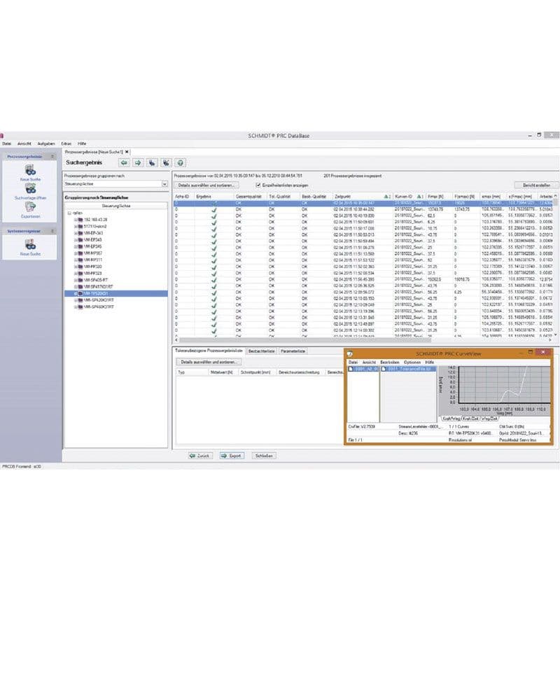 SCHMIDT® PRC DataBase - PressControl, Press Control and Software