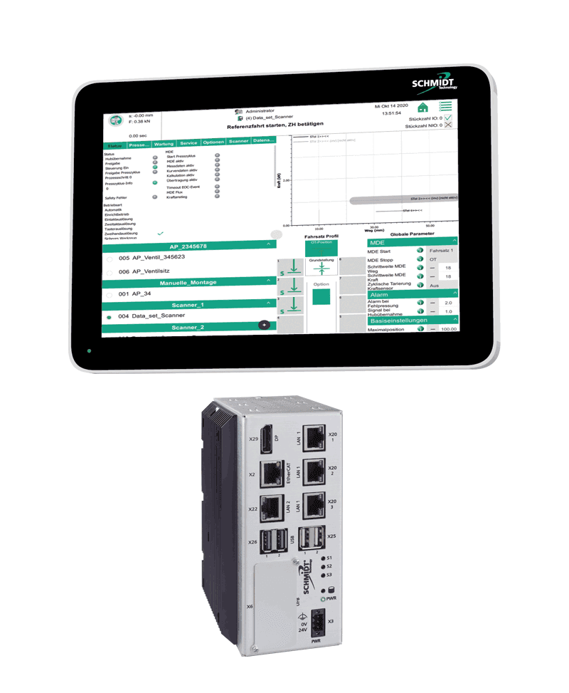 SCHMIDT® PressControl 7000 RT with 700 HMI - PressControl, Press Control and Software